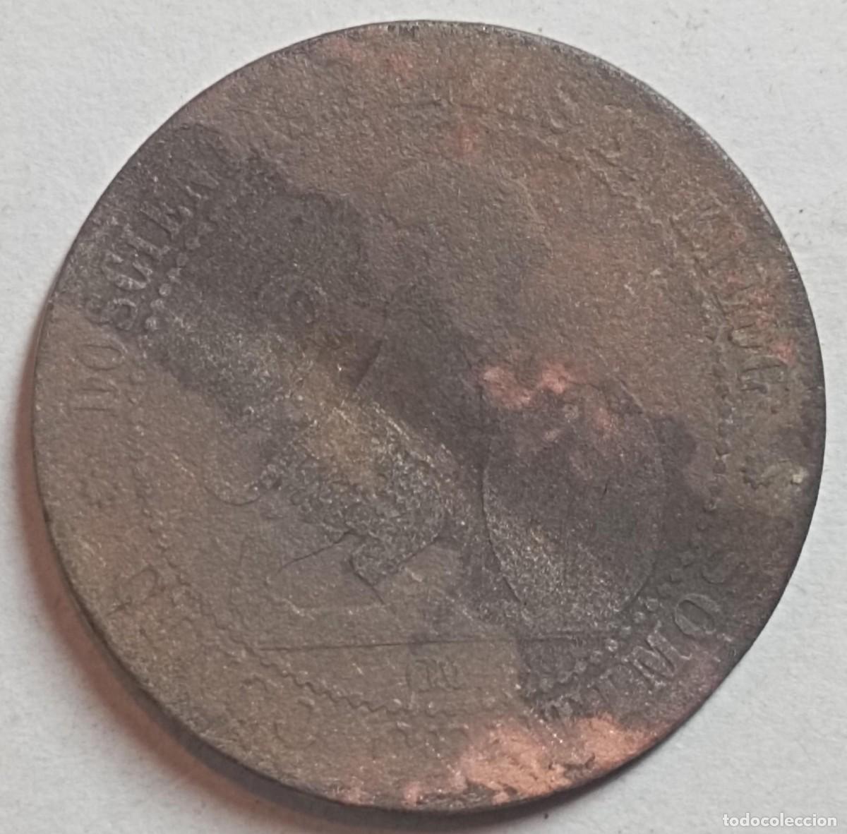 Monedas de Espa&ntilde;a: Moneda de Espa&ntilde;a Gobierno Provisional 5 c&eacute;ntimos de 1870 - Foto 1