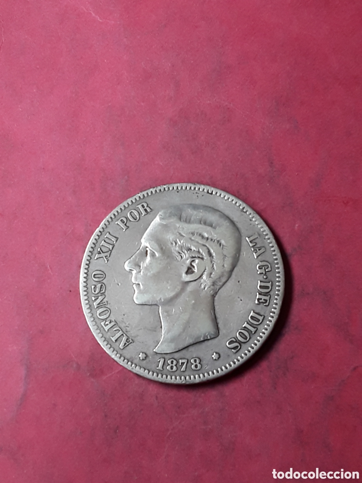 Monedas de Espa&ntilde;a: 5 PESETAS 1878 DEM.PLATA.ALFONSO XII