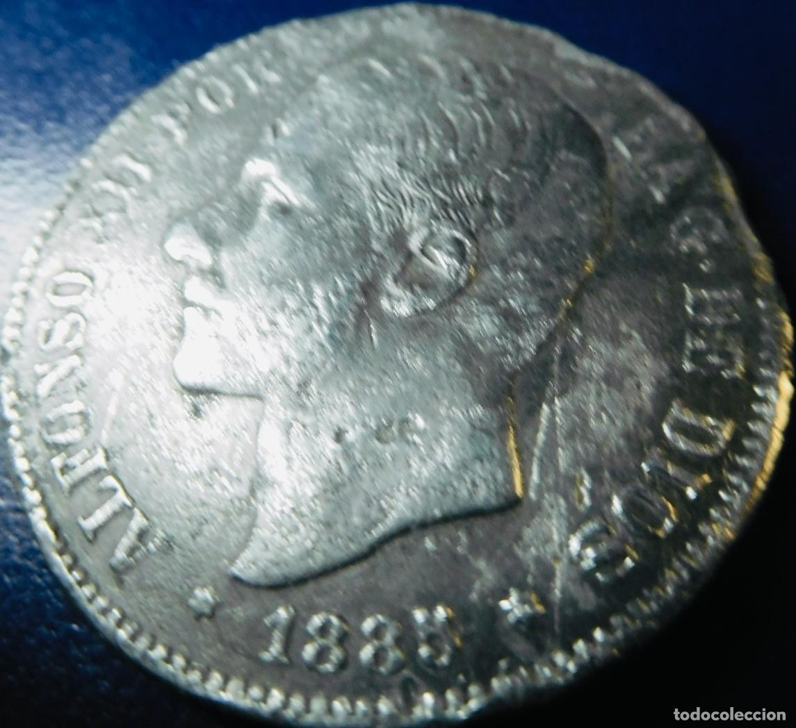 Monedas de Espa&ntilde;a: Sufrida e ilusoria moneda de Alfonso XIII, 1885, BC - Foto 1