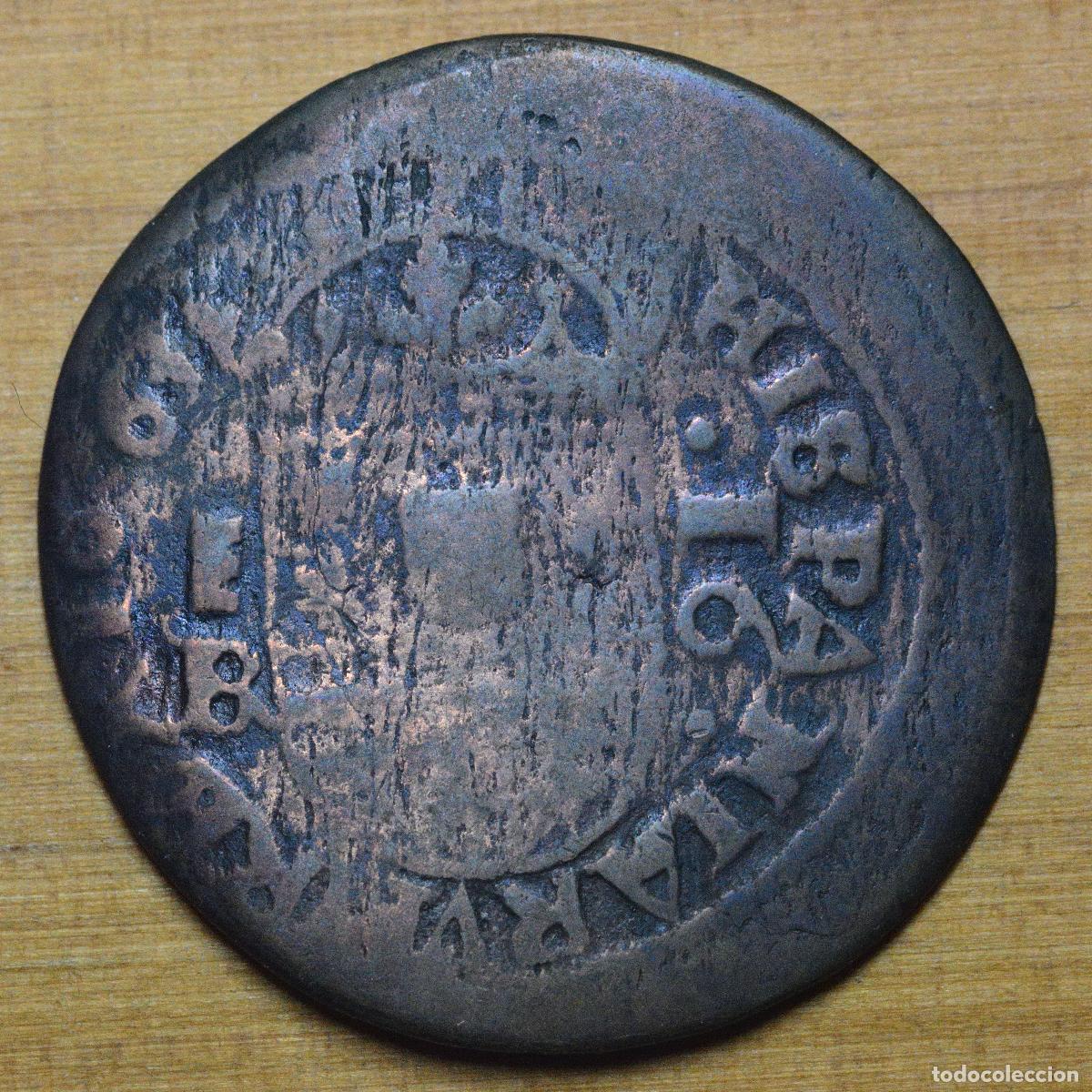 Monedas de Espa&ntilde;a: 16 Maraved&iacute;s Segovia 1663 Felipe IV - Foto 2