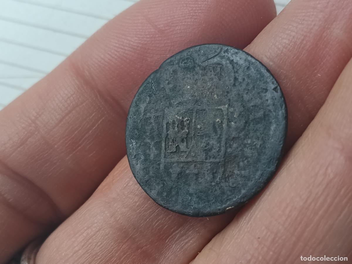 Monedas de Espa&ntilde;a: 2 maravedis de 1718 Felipe V - Foto 2