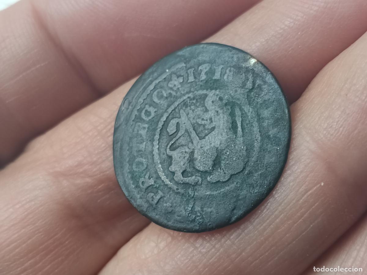 Monedas de Espa&ntilde;a: 2 maravedis de 1718 Felipe V - Foto 1