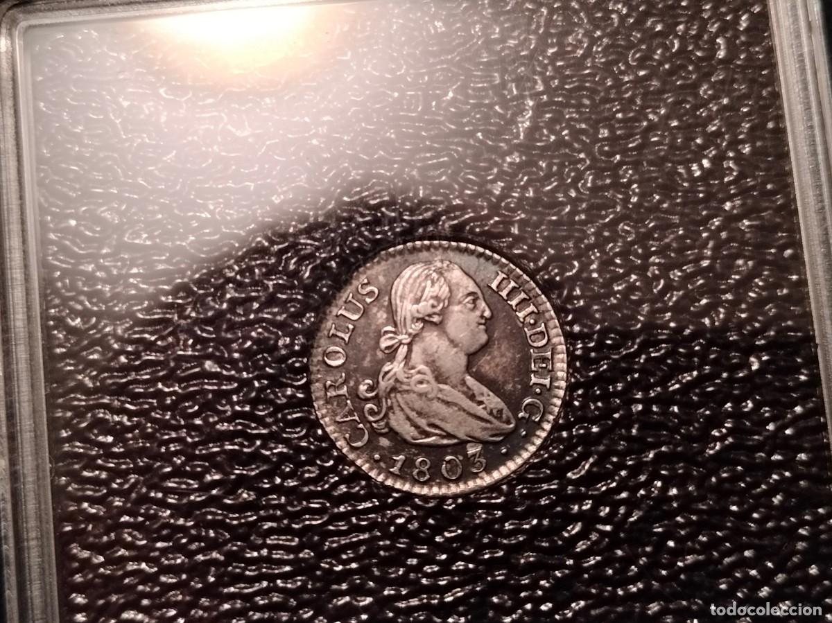 Monedas de Espa&ntilde;a: Carlos IV plata - 1/2 medio real 1803 Madrid EBC++