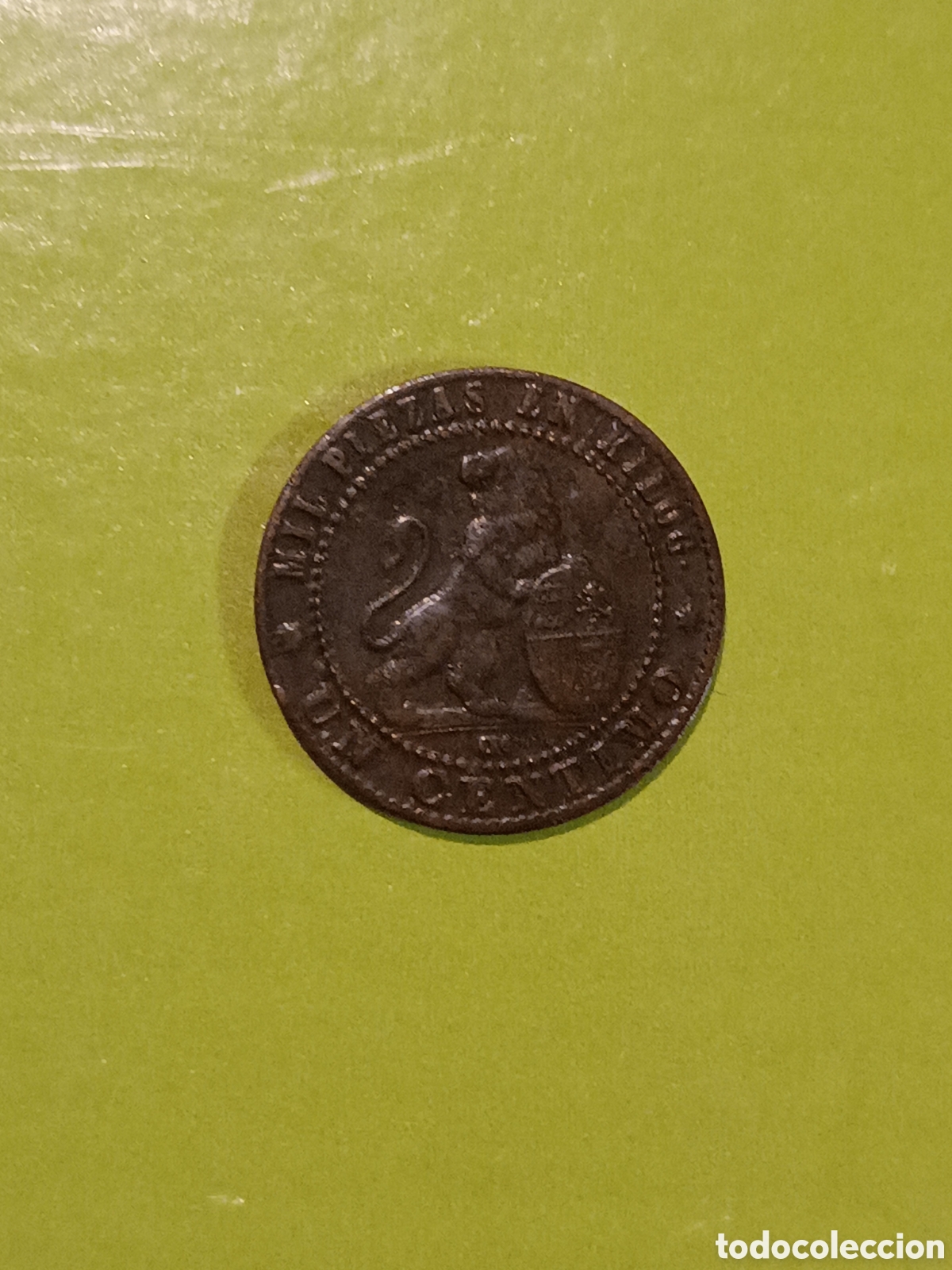 Monedas de Espa&ntilde;a: 1 C&Eacute;NTIMO 1 GRAMO 1870 - GOBIERNO PROVISIONAL - Foto 4