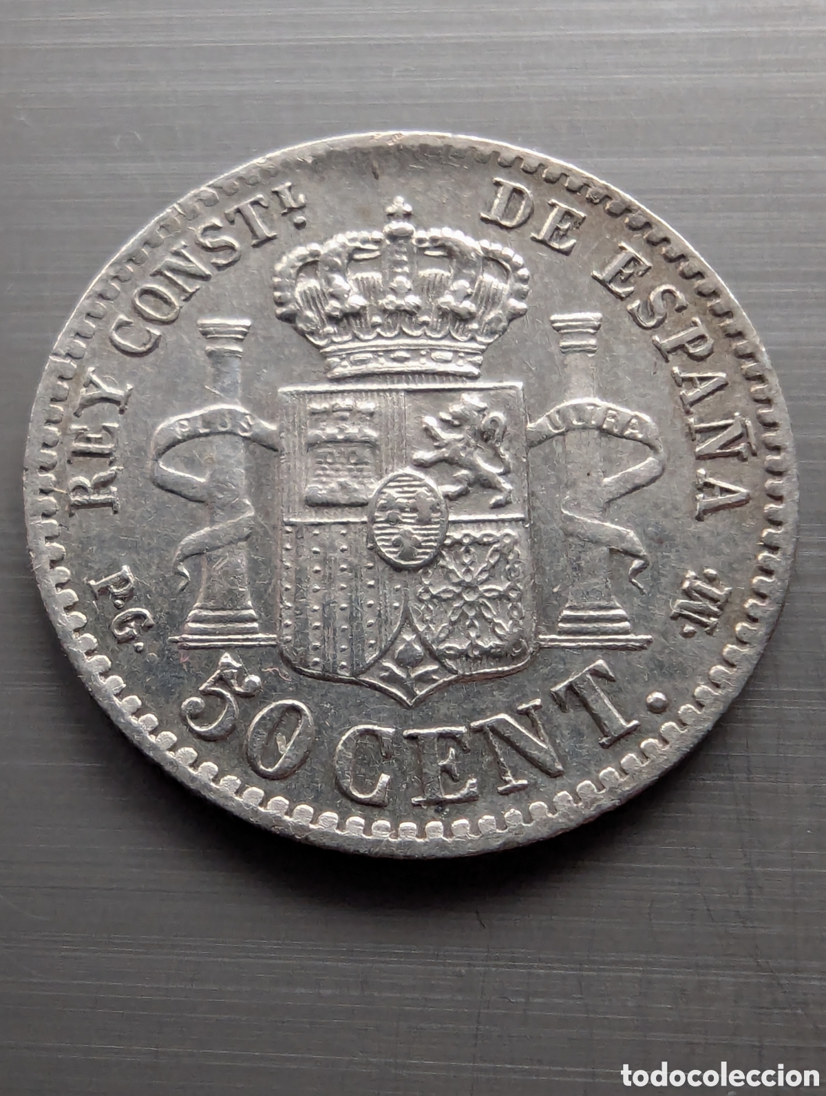 Monedas de Espa&ntilde;a: Alfonso XIII 50 cent 1892*92 plata - Foto 2
