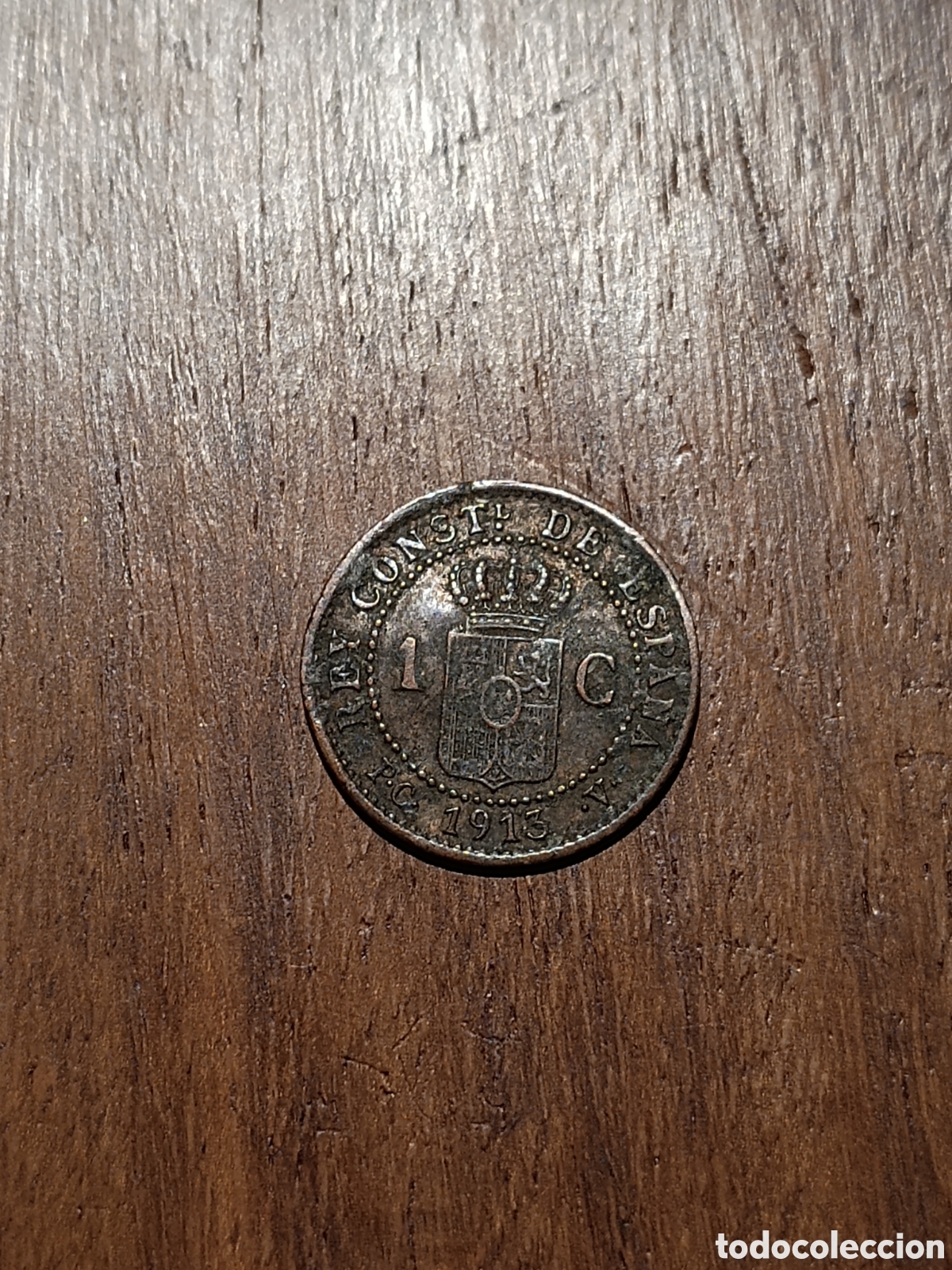 Monedas de Espa&ntilde;a: 1 CENTIMO ALFONSO XIII A&Ntilde;O 1913 *3 - Foto 1