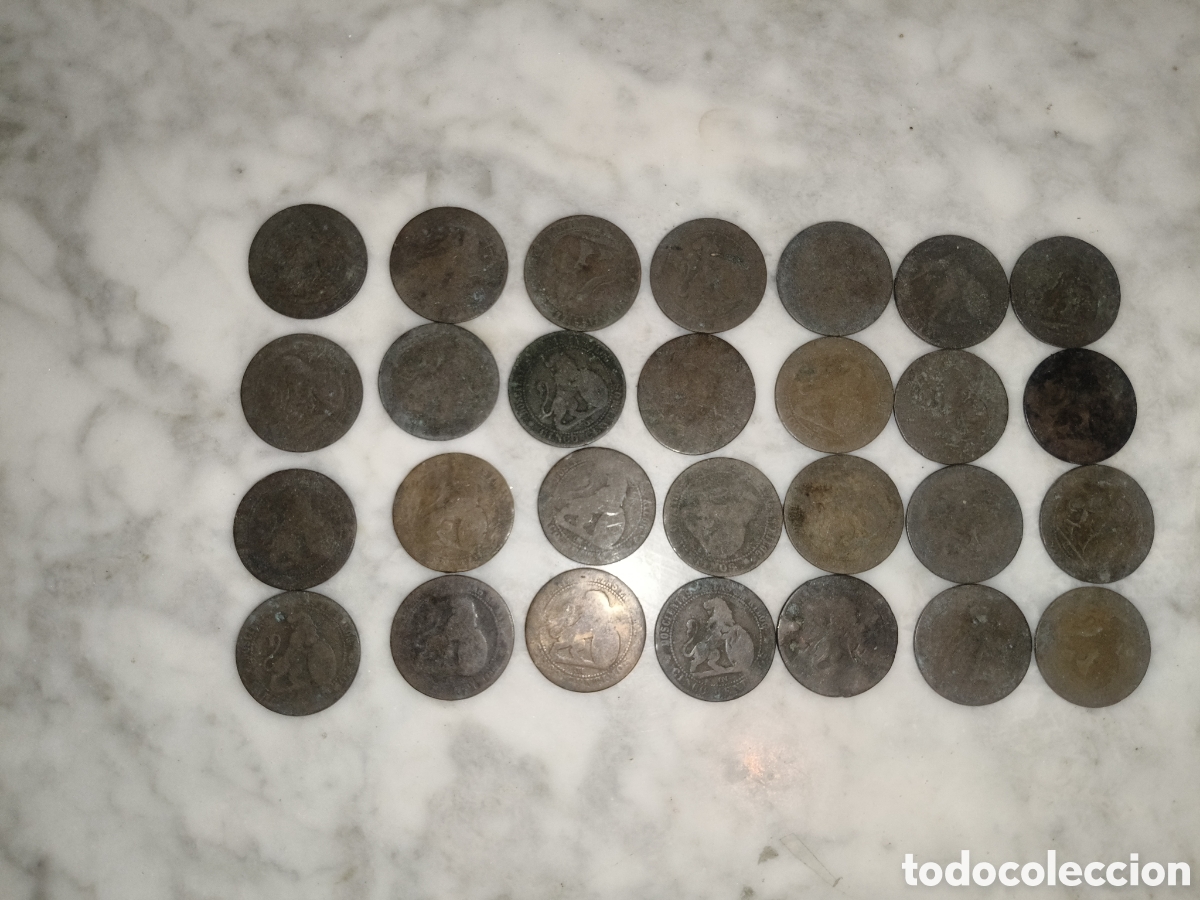 Monedas de Espa&ntilde;a: Cinco Centimos 1870 Gobierno provisional de Espa&ntilde;a - Foto 1