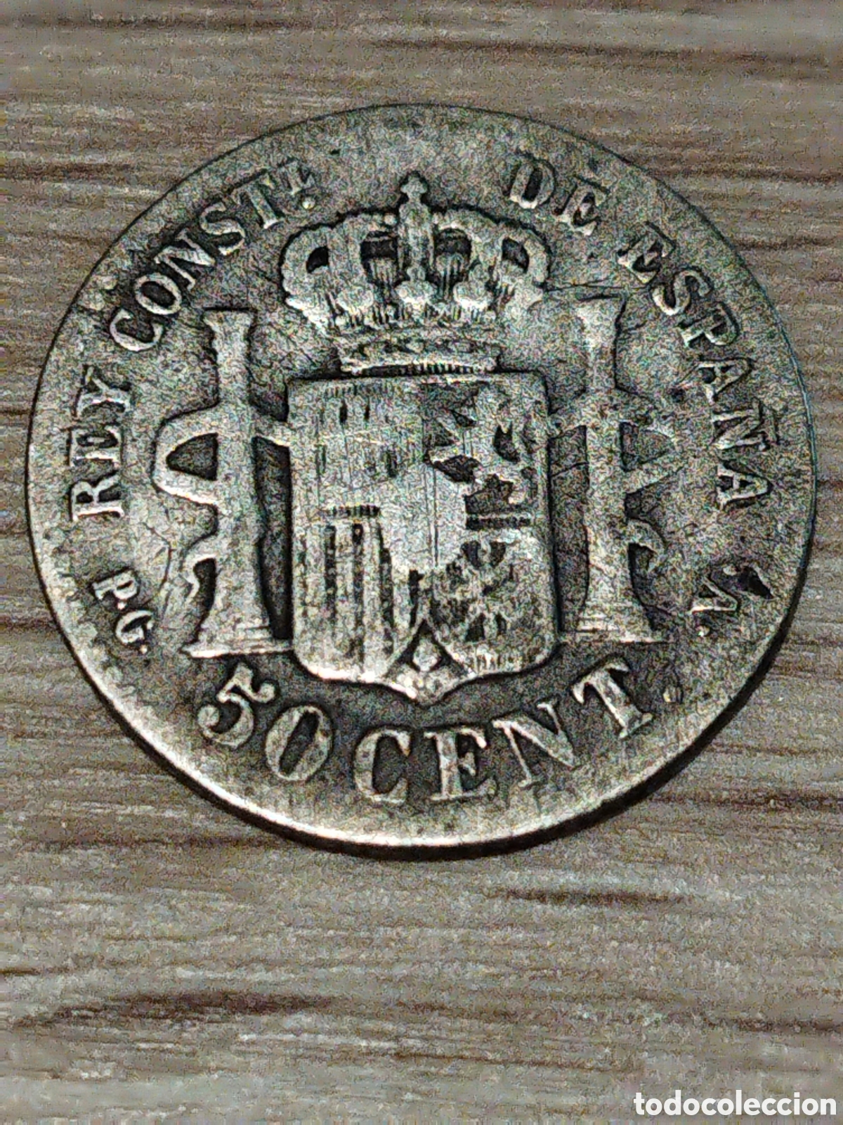 Monedas de Espa&ntilde;a: Moneda de 50 c&eacute;ntimos de 1894 km#703 - Foto 1
