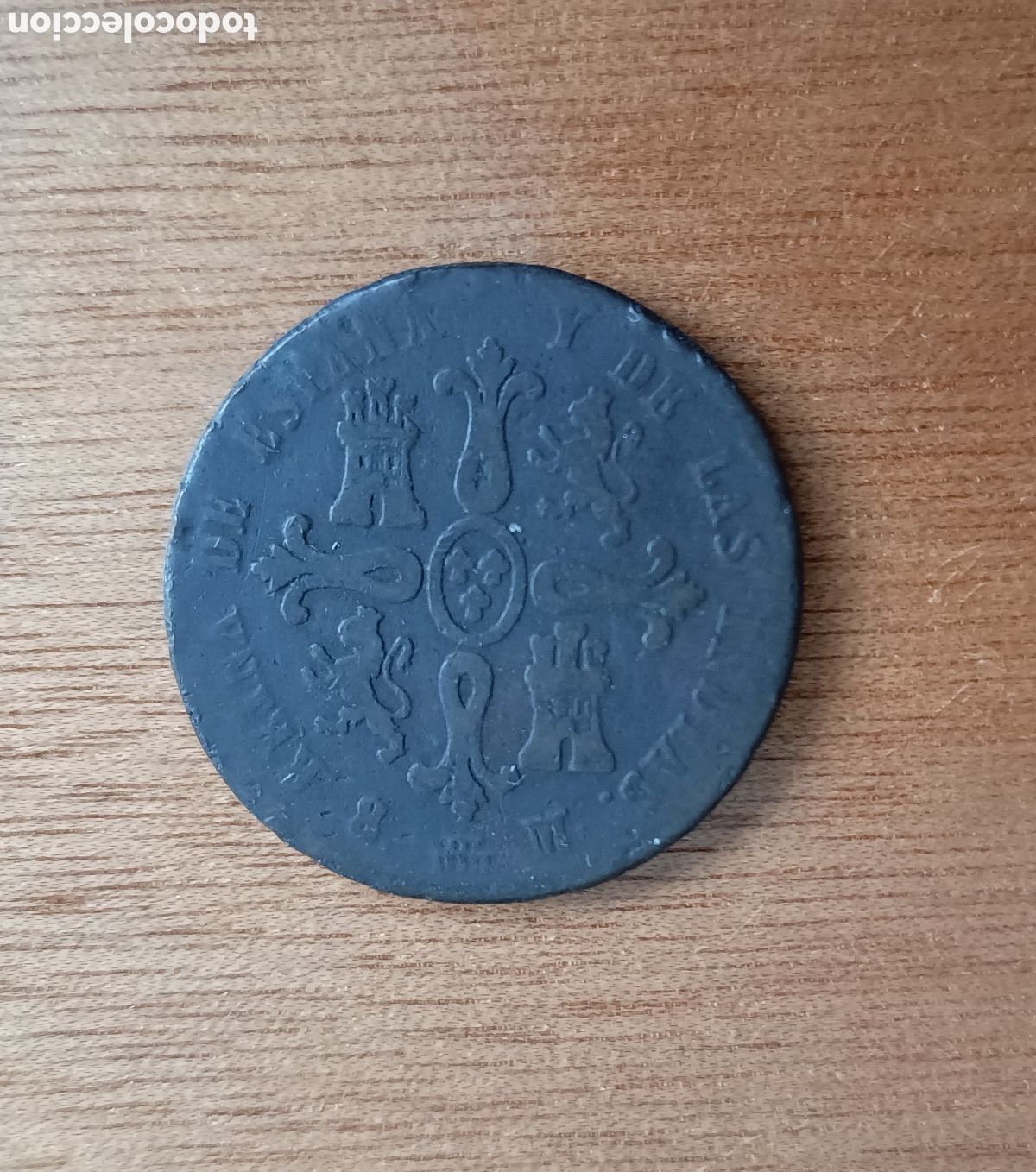 Monedas de Espa&ntilde;a: 8 MARAVEDIS 1836 SEGOVIA - ISABEL II - Foto 3