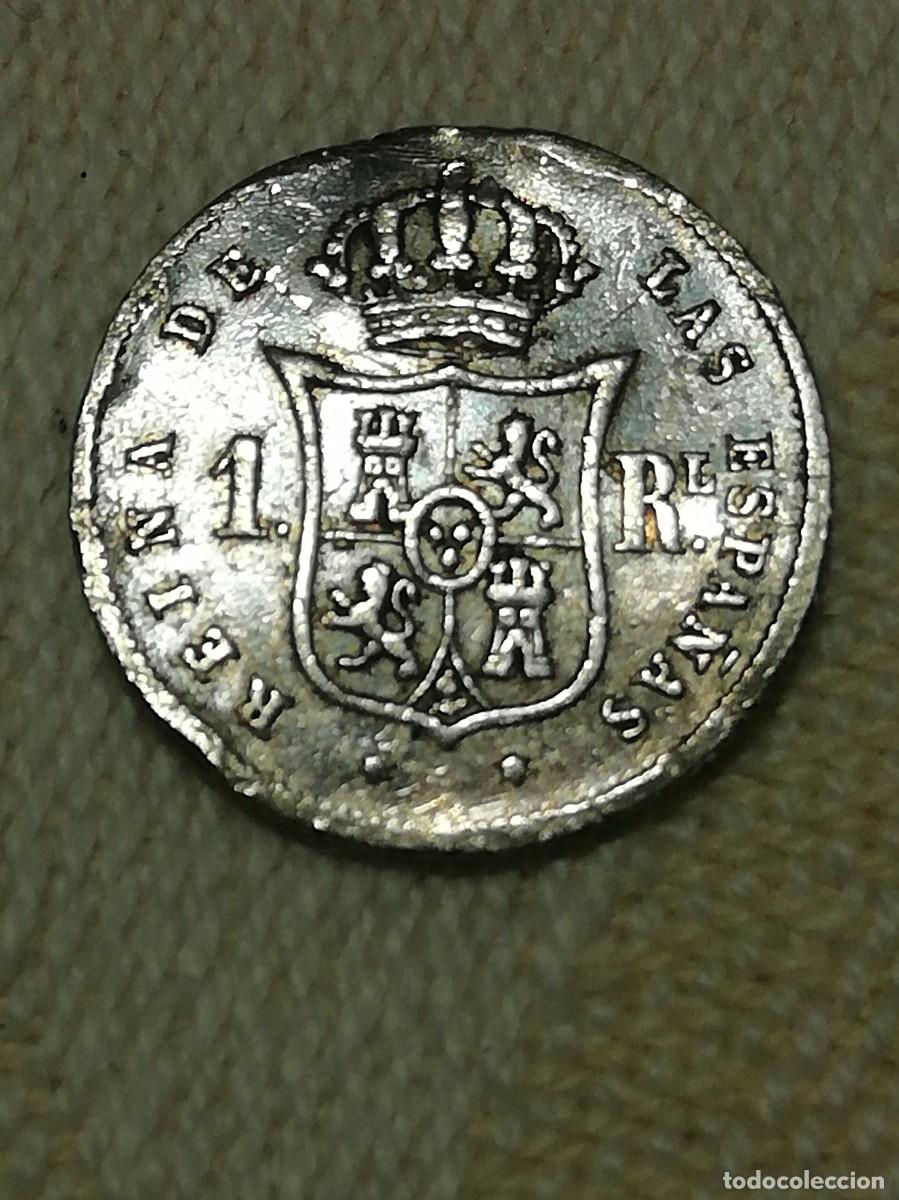 Monedas de Espa&ntilde;a: MONEDA DE 1 REAL DE PLATA DE ISABEL II DE 1853 - Foto 5