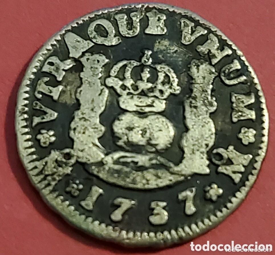 Monedas de Espa&ntilde;a: Felipe V medio real columnario a&ntilde;o RARO - Foto 1