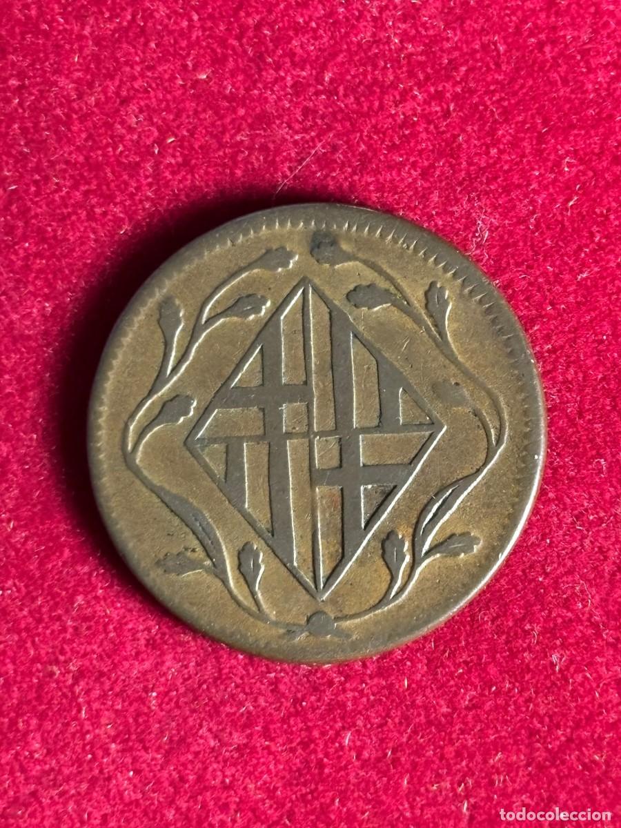 Monedas de Espa&ntilde;a: Napoleon, 4 cuartos 1814 Barcelona - Foto 2
