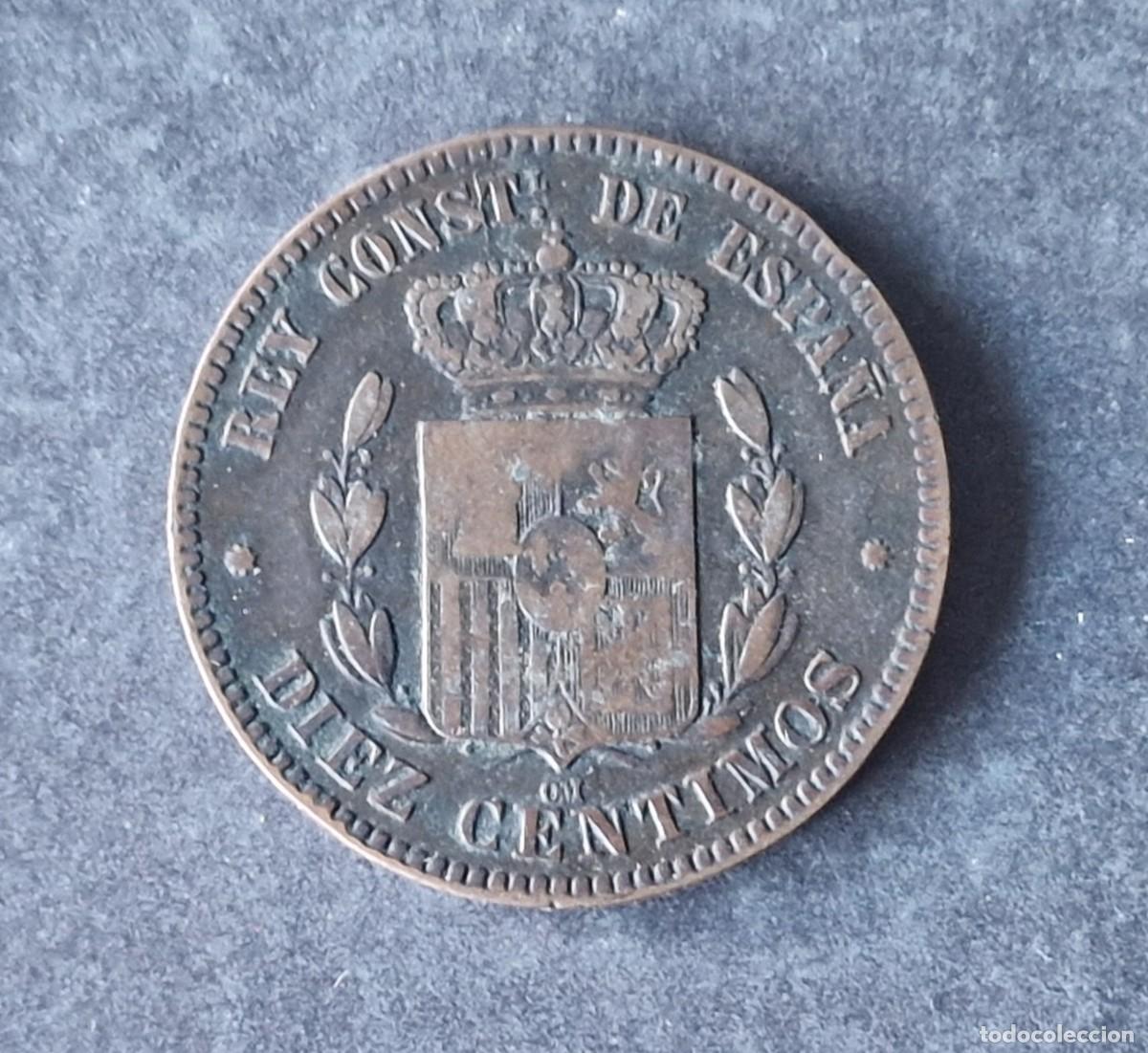 Monedas de Espa&ntilde;a: 10 CENTIMOS DE 1879 DE ALFONSO XII - Foto 1