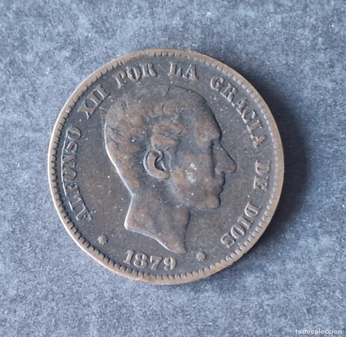 Monedas de Espa&ntilde;a: 10 CENTIMOS DE 1879 DE ALFONSO XII - Foto 2