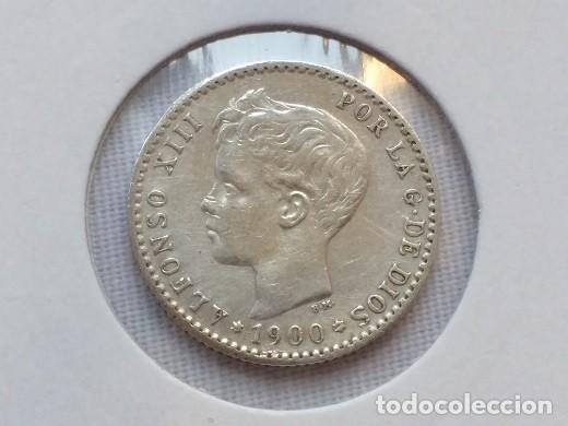 Monedas de Espa&ntilde;a: 50 C&Eacute;NTIMOS 1900 *0 *0 ALFONSO XIII MBC - Foto 1