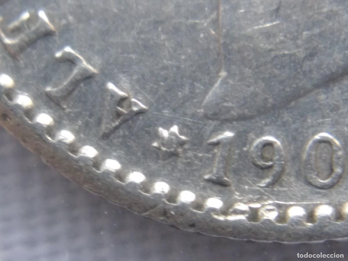 Monedas de Espa&ntilde;a: 50 C&Eacute;NTIMOS 1900 *0 *0 ALFONSO XIII MBC - Foto 4