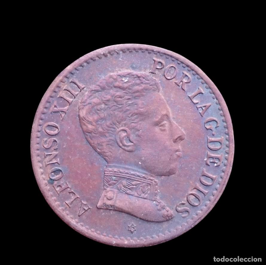 Monedas de Espa&ntilde;a: MONEDA. ALFONSO XIII. 1 C&Eacute;NTIMO. 1906. - Foto 1