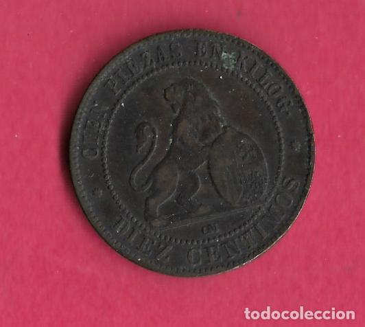 Monedas de Espa&ntilde;a: ESPA&Ntilde;A 10 cents 1870 - Foto 1
