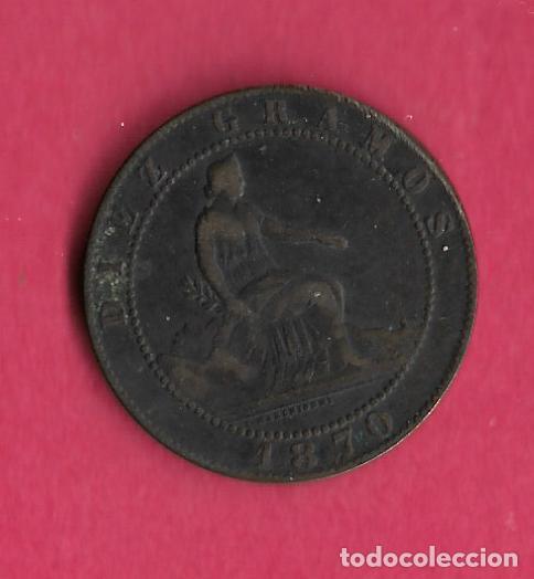Monedas de Espa&ntilde;a: ESPA&Ntilde;A 10 cents 1870 - Foto 2