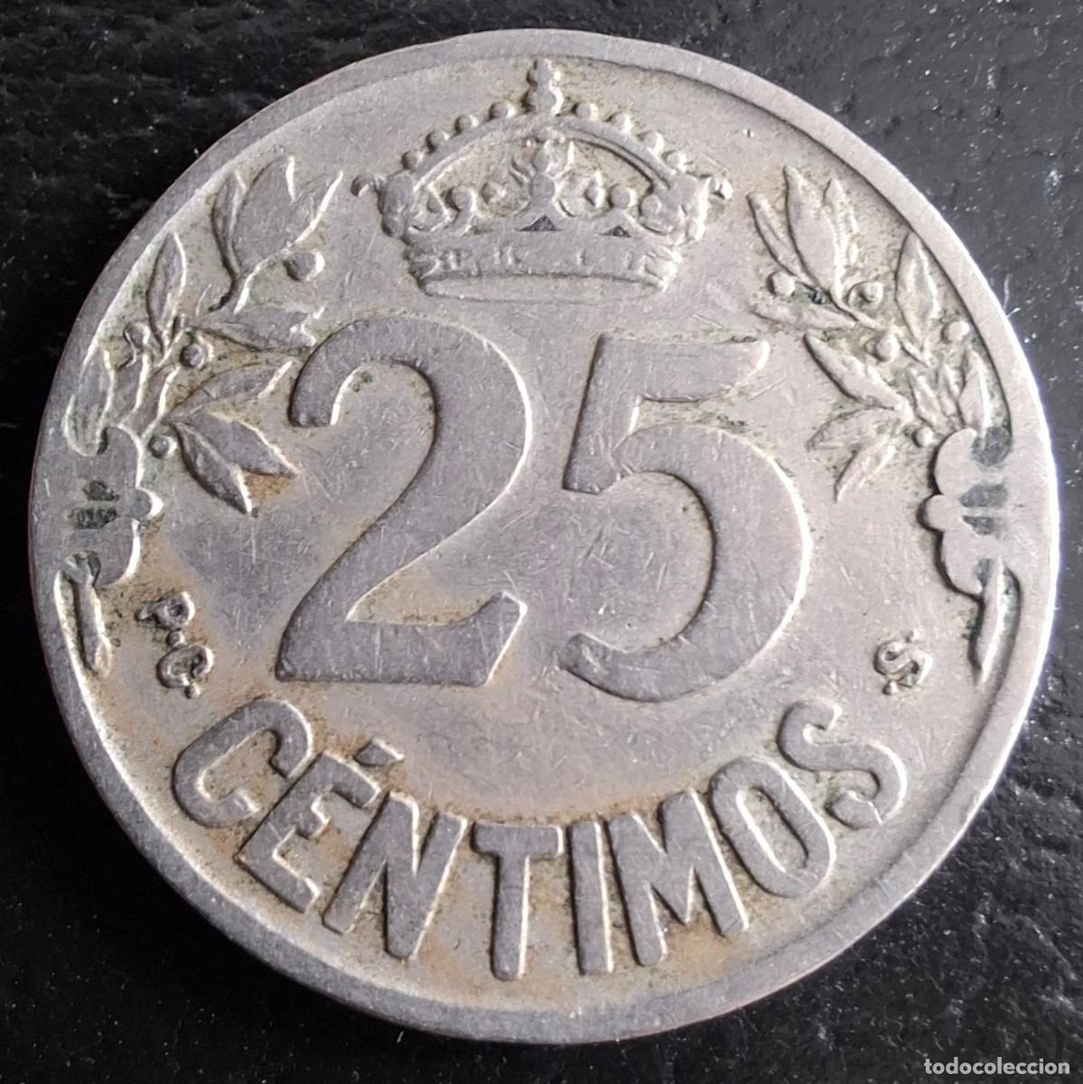 Monedas de Espa&ntilde;a: 25 C&eacute;ntimos 1925 - Alfonso XIII - Espa&ntilde;a (A) - Foto 2