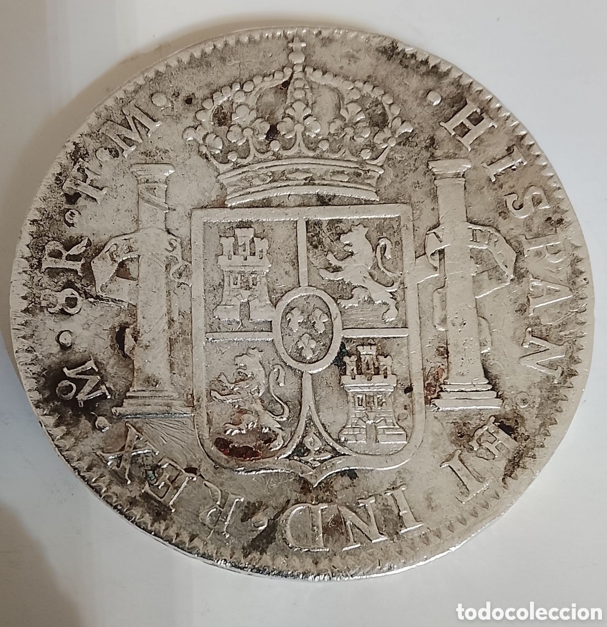 Moedas de Espanha: 8 REALES DE PLATA 1799 CAROLUS llll.
