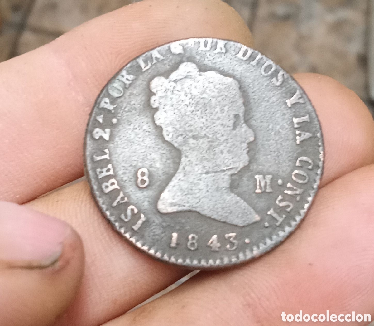 Monedas de Espa&ntilde;a: MONEDA DE ISABEL II 1843 - Foto 1