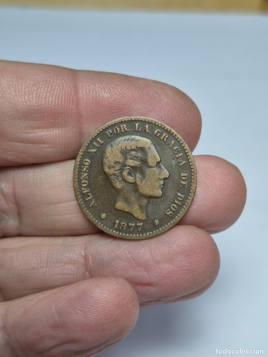 Monedas de Espa&ntilde;a: NT / ALFONSO XII 5 CENTIMOS 1877 (E993) - Foto 1