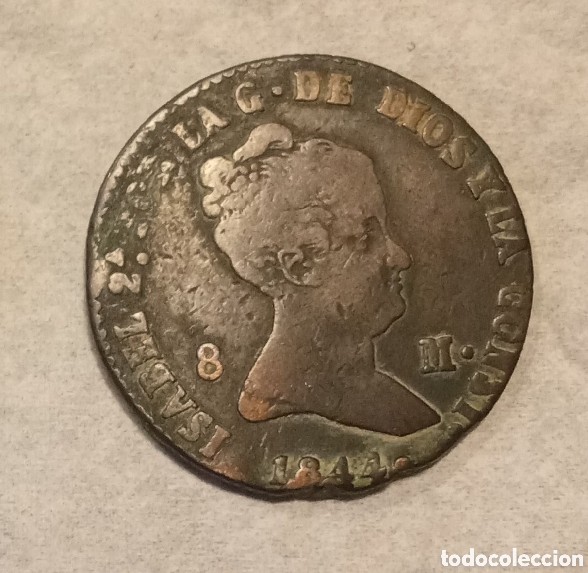 Monedas de Espa&ntilde;a: MONEDA DE ISABEL II 1844 - Foto 1