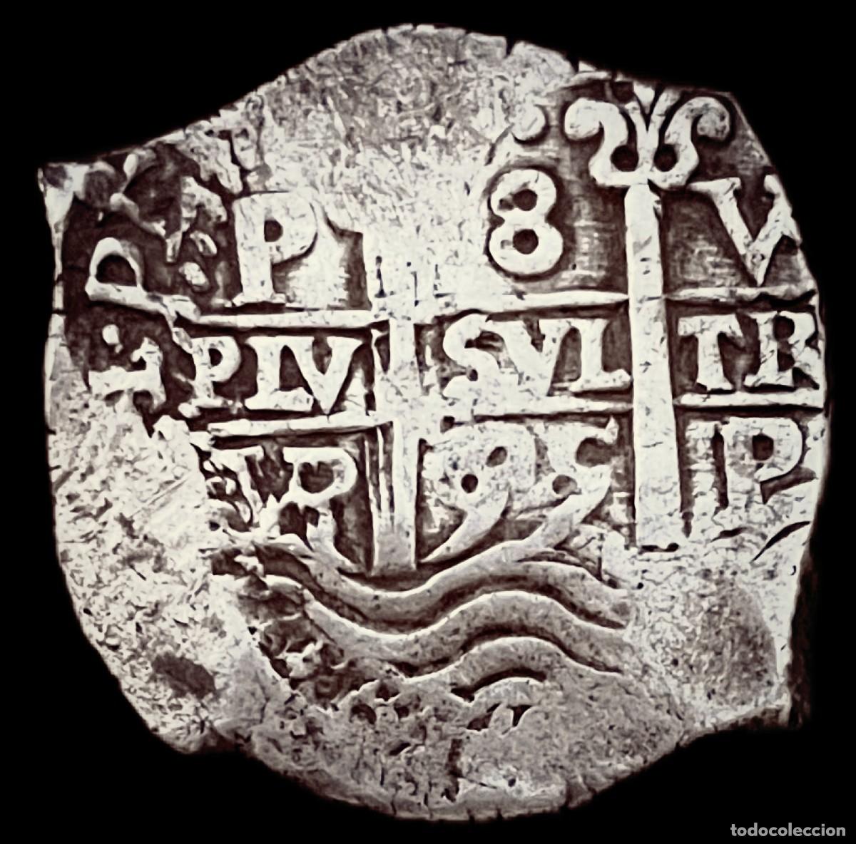 Monedas de Espa&ntilde;a: 8 Reales Carlos II Potos&iacute;