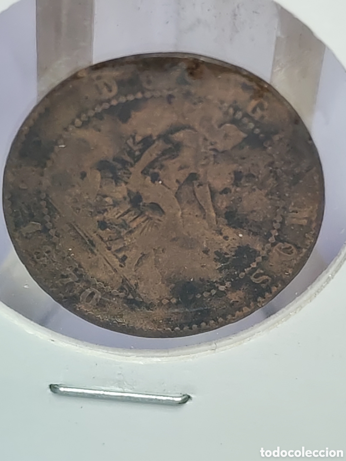Monedas de Espa&ntilde;a: Espa&ntilde;a. 2 Dos centimos 1870.barcelona OM - Foto 4