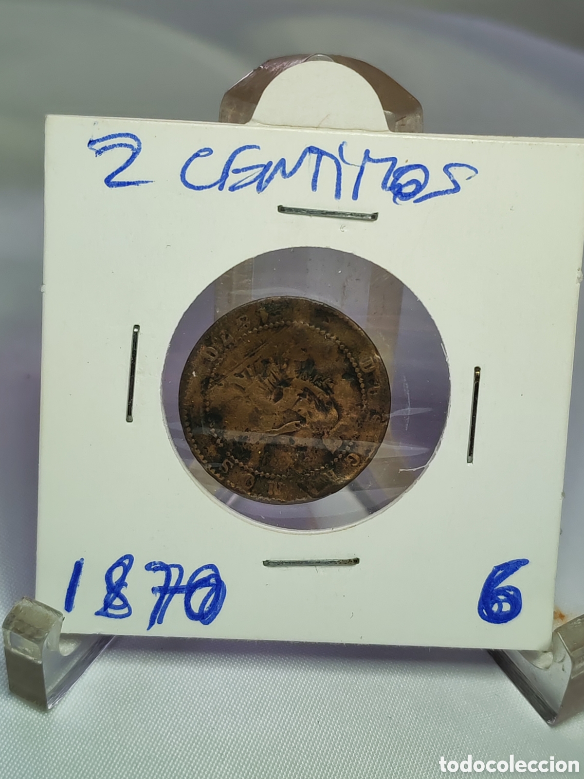 Monedas de Espa&ntilde;a: Espa&ntilde;a. 2 Dos centimos 1870.barcelona OM - Foto 1