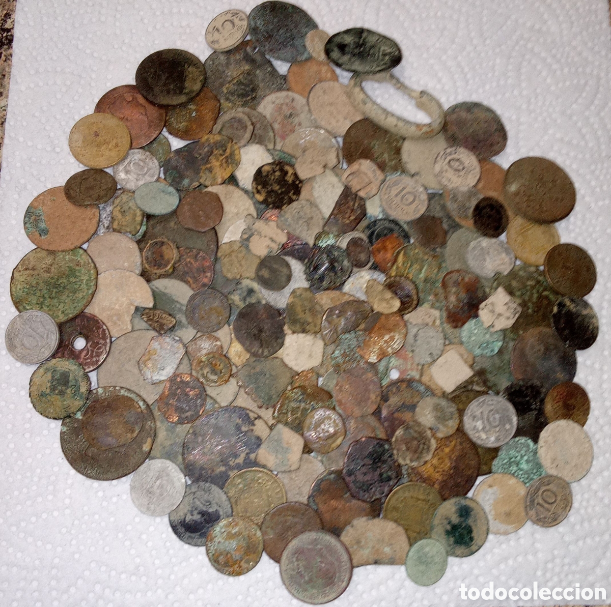 Monedas de Espa&ntilde;a: LOTE DE 152 MONEDAS ANTIGUAS - Foto 1