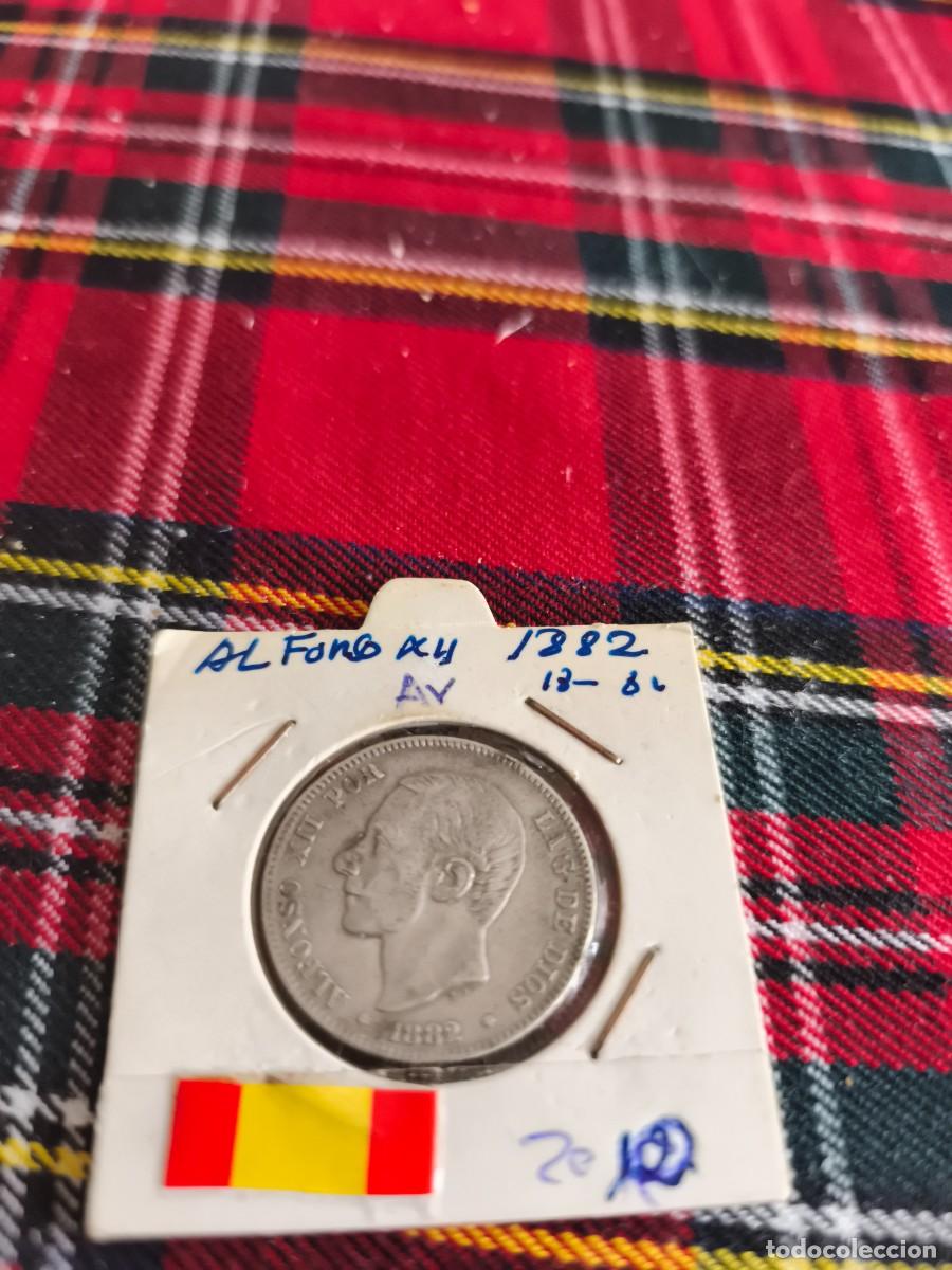 Monedas de Espa&ntilde;a: Moneda plata Espa&ntilde;a 2 pesetas 1882 - Foto 1