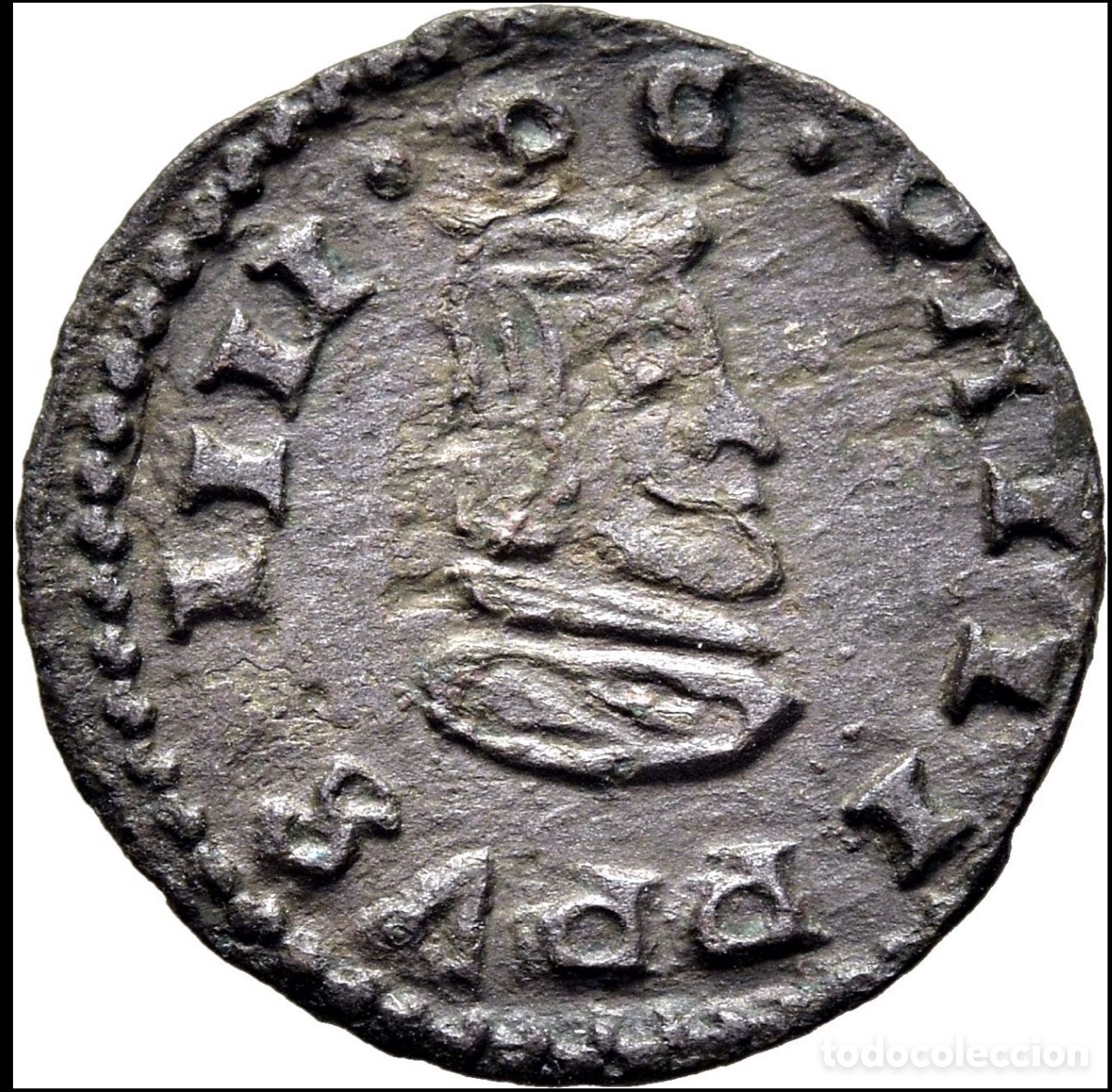 Monedas de Espa&ntilde;a: Moneda 4 Maravedis 1663 TRUJILLO. FELIPE IV - Foto 1