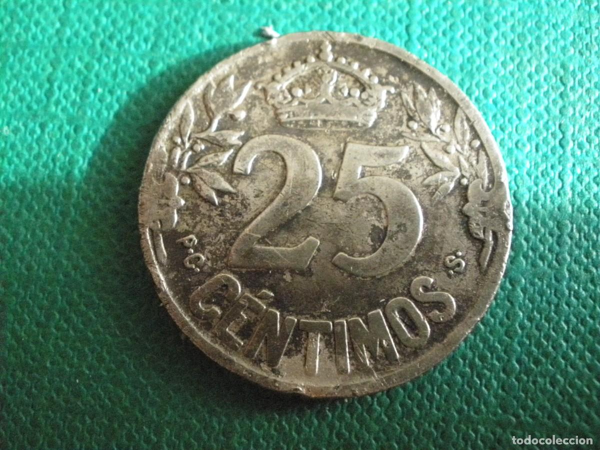 Monedas de Espa&ntilde;a: Moneda de 25 C&eacute;ntimos de 1925 - Espa&ntilde;a, Alfonso XIII - Foto 2