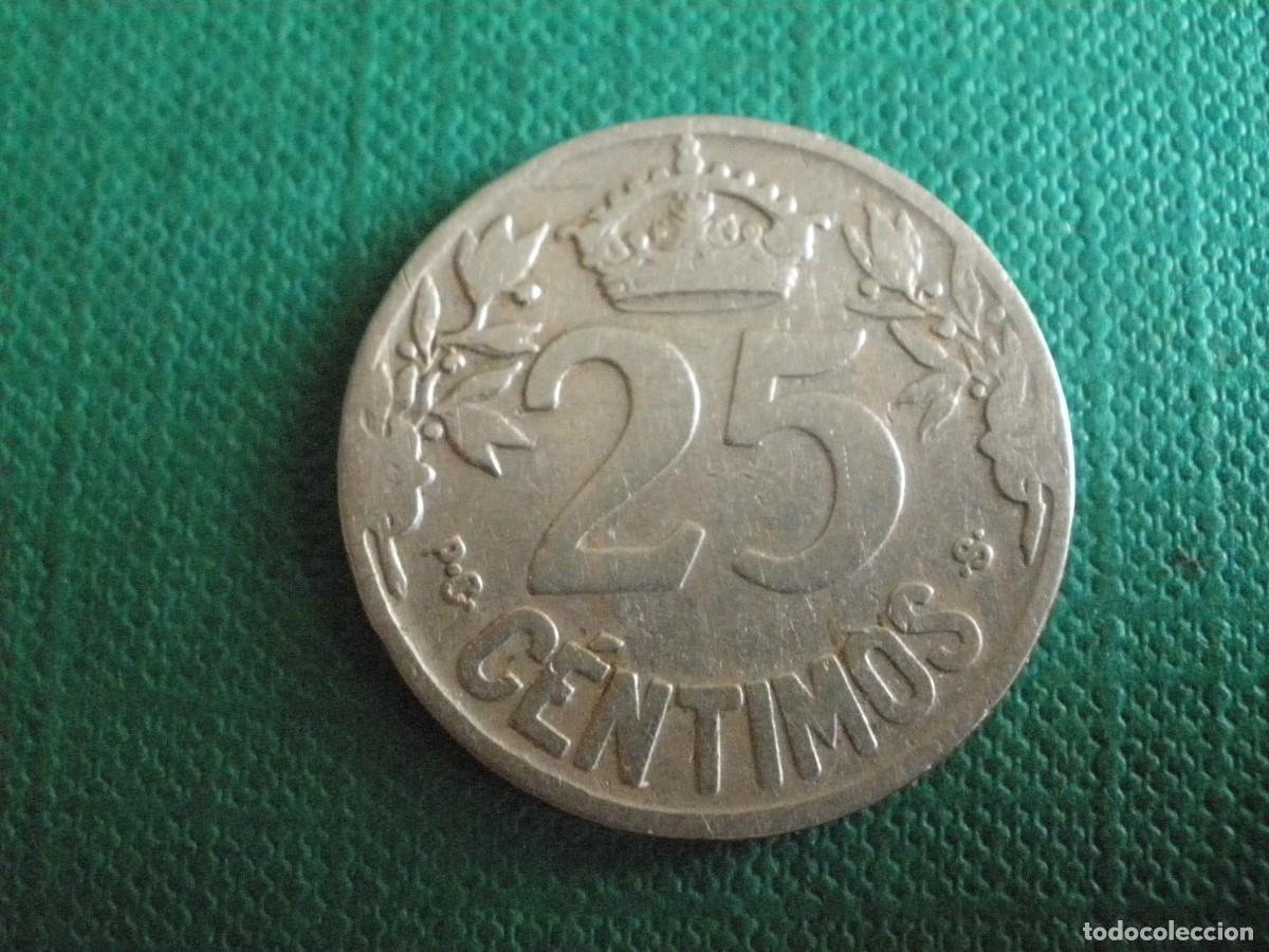 Monedas de Espa&ntilde;a: Moneda de 25 C&eacute;ntimos de 1925 - Espa&ntilde;a, Alfonso XIII - Foto 2