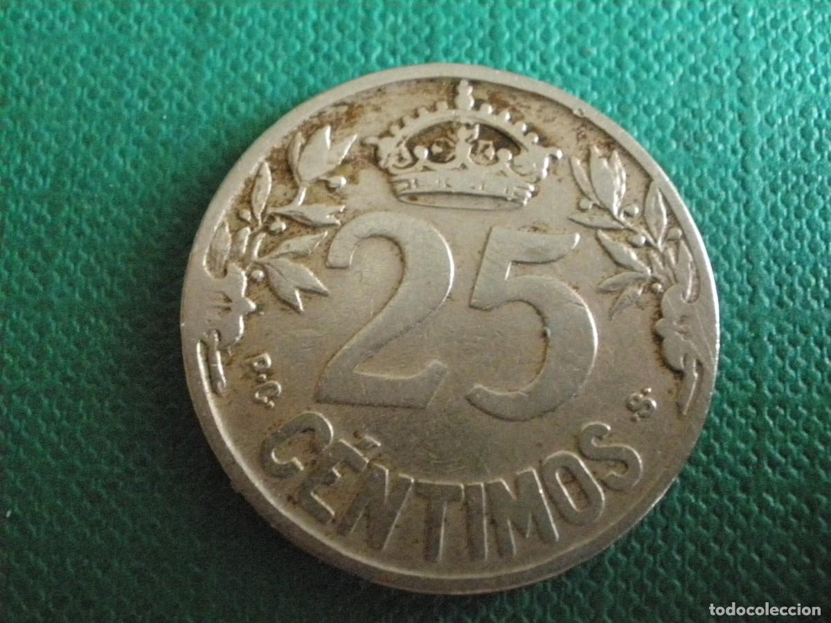 Monedas de Espa&ntilde;a: Moneda de 25 C&eacute;ntimos de 1925 - Espa&ntilde;a, Alfonso XIII - Foto 2