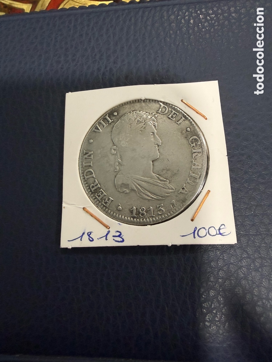 Monedas de Espa&ntilde;a: Ferdin VII 1813 moneda plata - Foto 1
