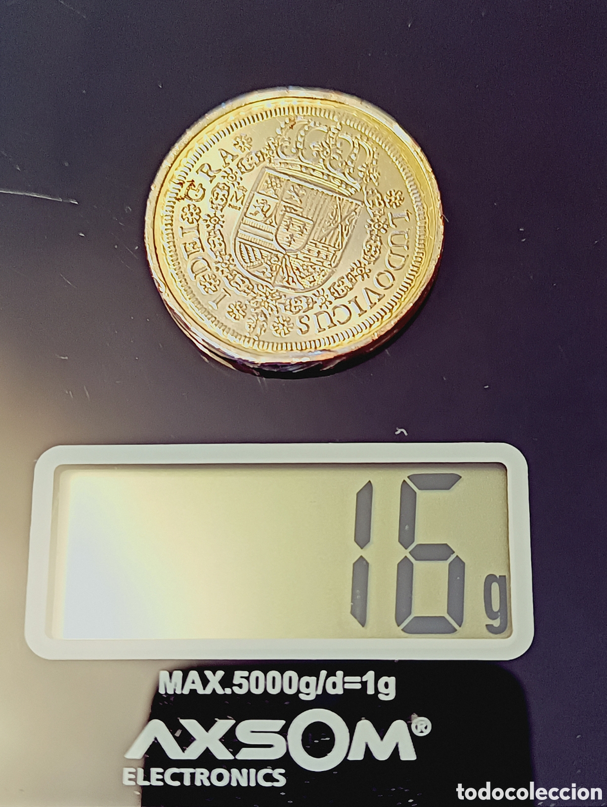 Monedas de Espa&ntilde;a: R&eacute;plica Moneda Antigua Luis I - Foto 8
