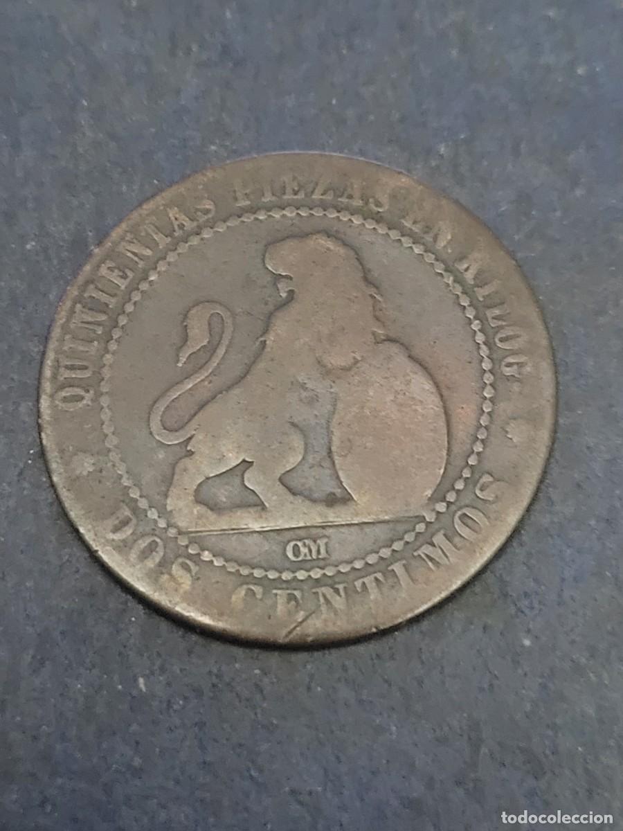 Monedas de Espa&ntilde;a: Moneda 2 c&eacute;ntimos 1870 Gobierno provisional Espa&ntilde;a - Foto 2