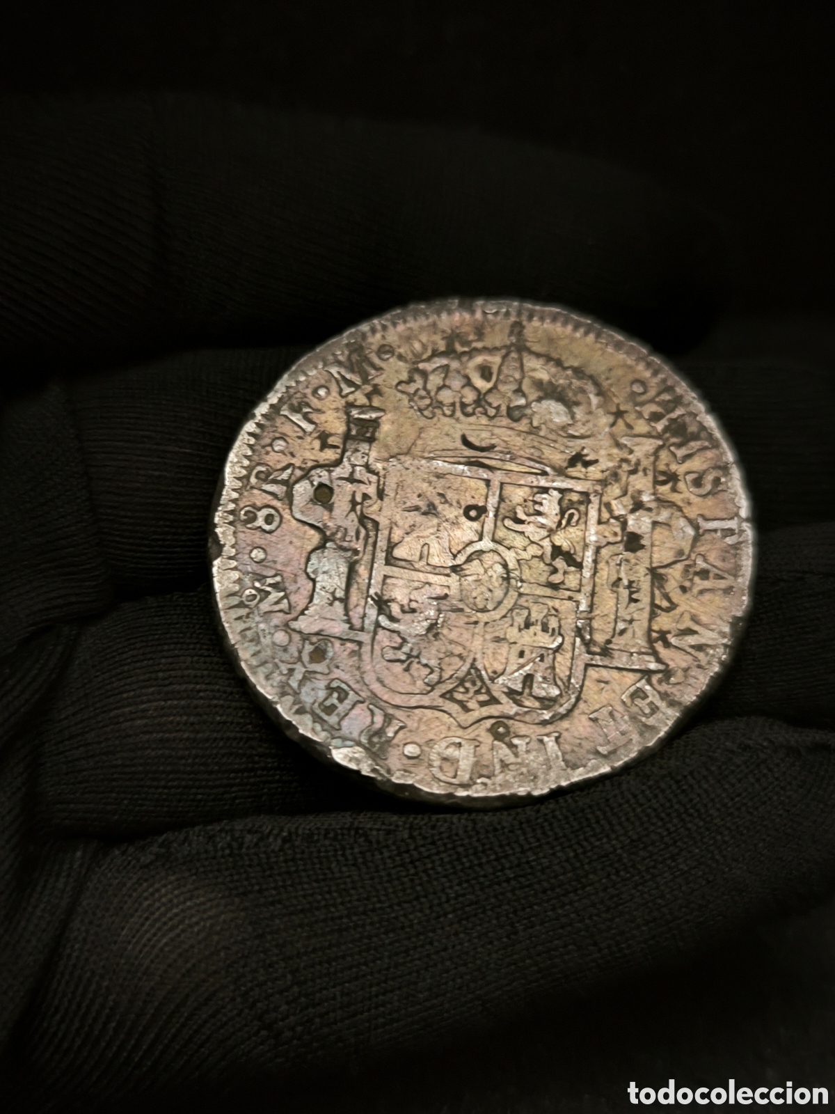 Moedas de Espanha: 8 Reales Carlos IIII 1792 M&eacute;jico FM