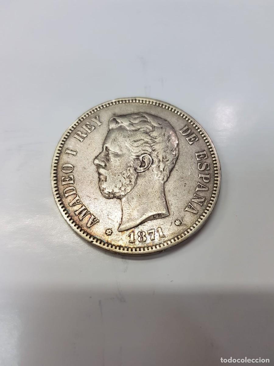 Monedas de Espa&ntilde;a: ESPA&Ntilde;A-AMADEO I-5 PESETAS-1871*18-71 SDM