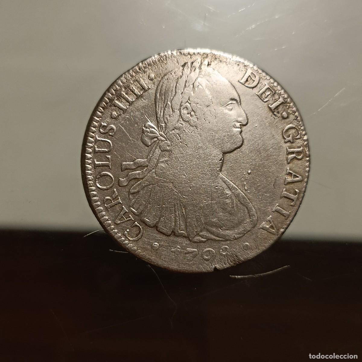 Monedas de Espa&ntilde;a: 8 reales plata 1798 M&eacute;xico Carlos IV