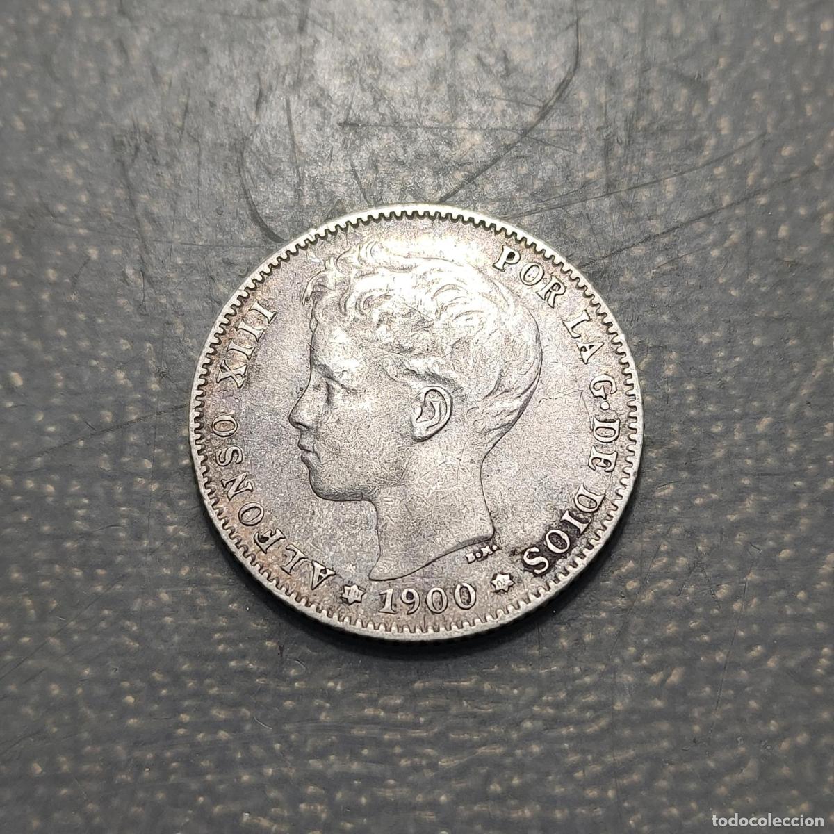 Monedas de Espa&ntilde;a: ESPA&Ntilde;A ALFONSO XIII 1 PESETA 1900 MBC