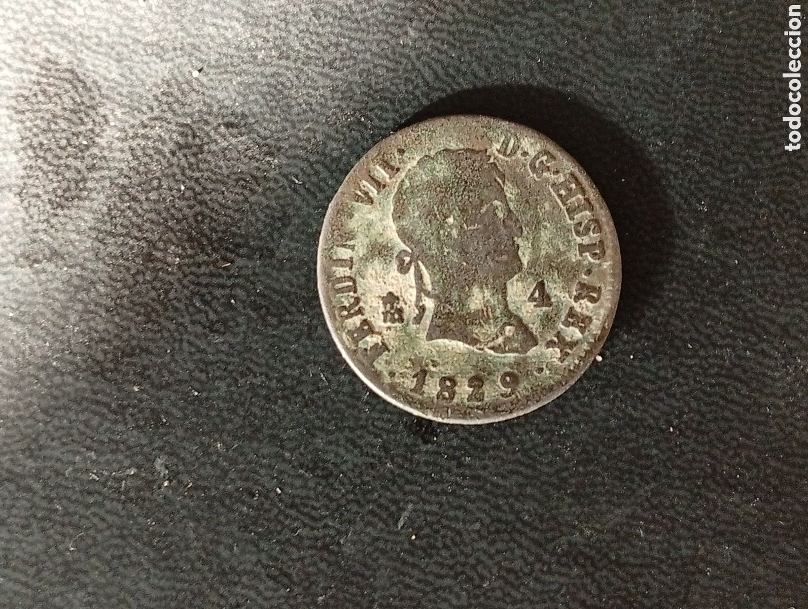 Monedas de Espa&ntilde;a: Moneda de 4 maravedis Fernando VII 1829