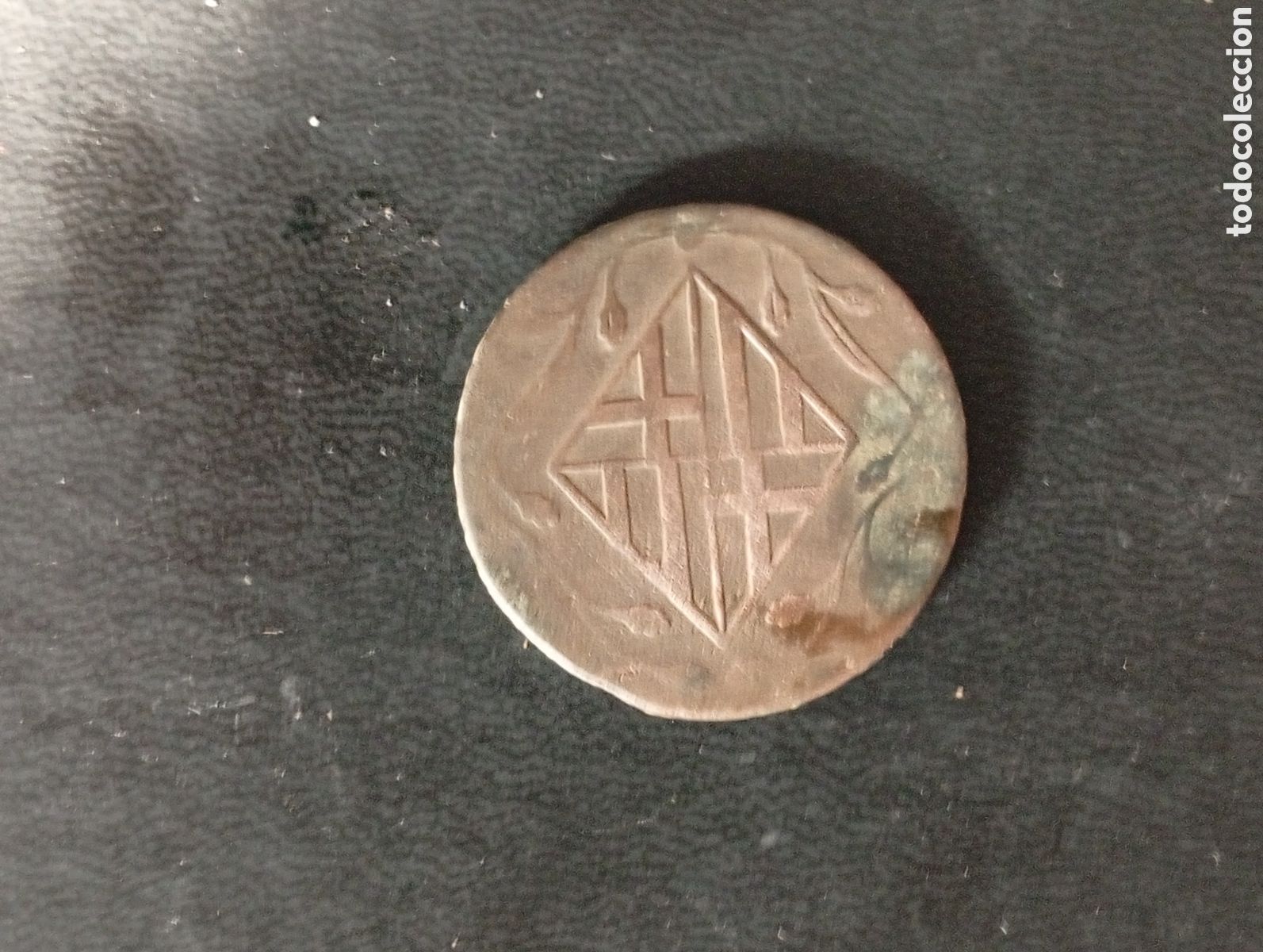 Monedas de Espa&ntilde;a: Moneda de 4 quartos 1818 Fernando VII - Foto 2
