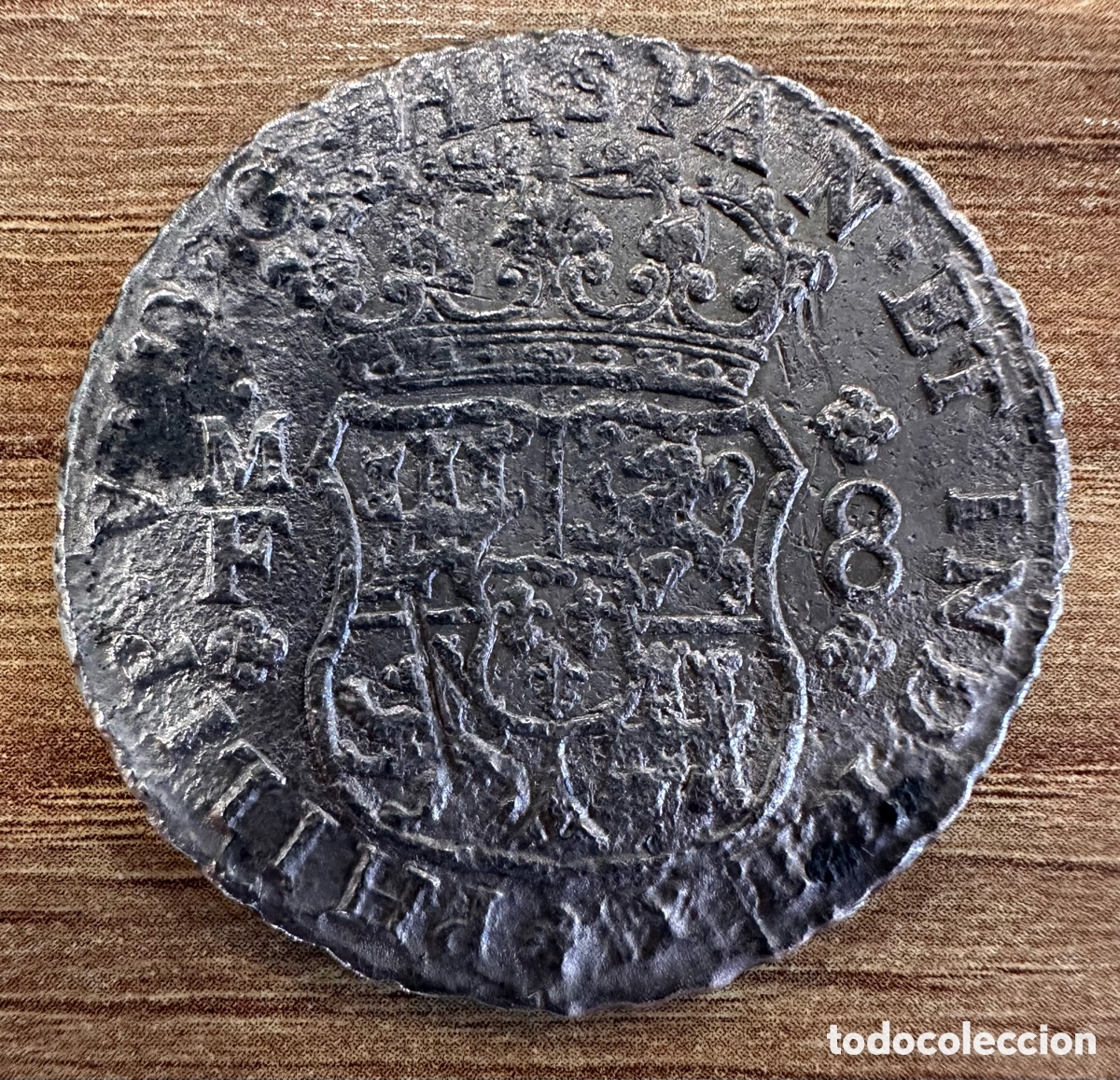 Monedas de Espa&ntilde;a: Columnario 8 reales buque hollandia