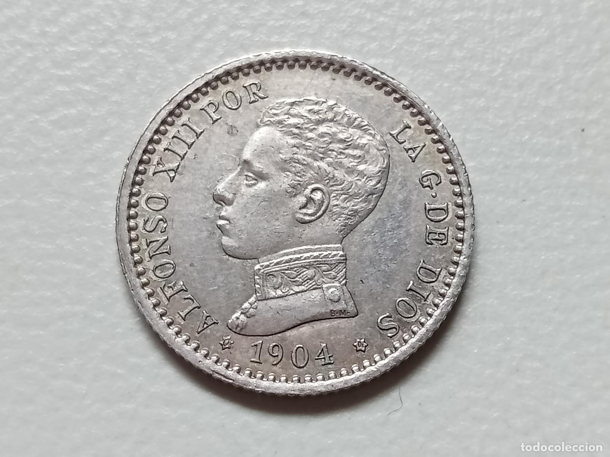 Monedas de Espa&ntilde;a: ALFONSO XIII 50 C&Eacute;NTIMOS PLATA 1904 *(0-4) SMV EBC