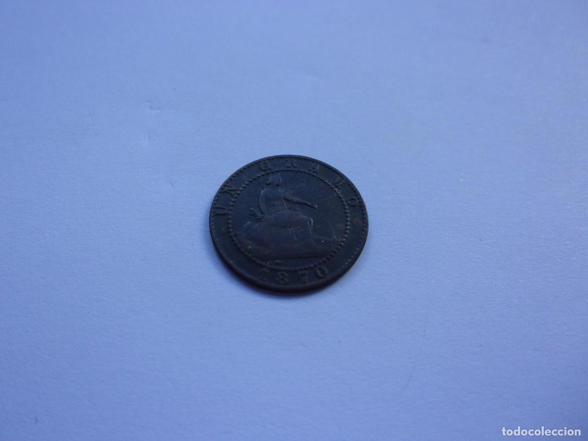 Monedas de Espa&ntilde;a: 43SCK16 Espa&ntilde;a 1870 1 c&eacute;ntimo - Foto 1