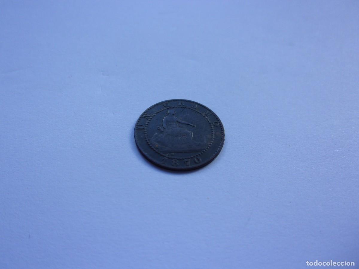 Monedas de Espa&ntilde;a: 43SCK16 Espa&ntilde;a 1870 1 c&eacute;ntimo - Foto 2